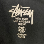 ステューシー STUSSY ジップパーカー BASIC STUSSY ZIP HOODIE パーカ ブラック XLサイズ 201MT-4093