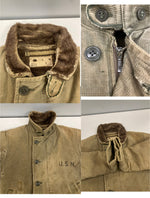 ミリタリー military 60's 60年代 NAVY DEPARTMENT US NAVY USN 米軍実物 N-1 デッキジャケット VINTAGE ヴィンテージ 38 ジャケット カーキ 101MT-5084