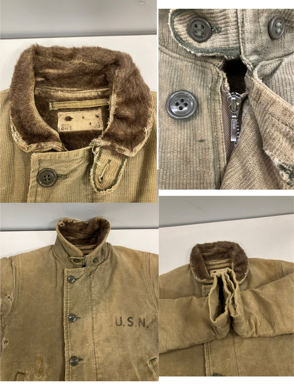 ミリタリー military 60's 60年代 NAVY DEPARTMENT US NAVY USN 米軍実物 N-1 デッキジャケット VINTAGE ヴィンテージ 38 ジャケット カーキ 101MT-5084