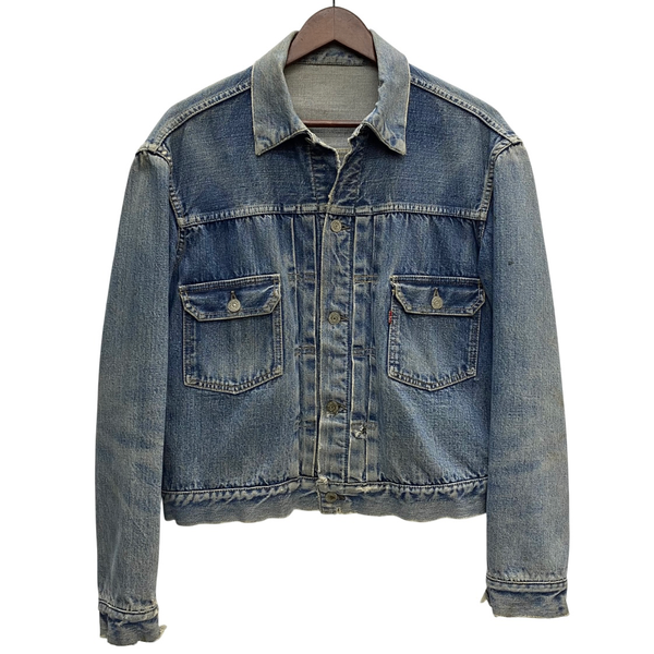 【曜日割引対象外】 リーバイス Levi's 50's 517XX 2nd 紙パッチ ハギ付き インナーカット ジャケット ブルー 201MT-4512 VB