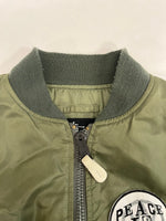 ステューシー STUSSY ×ALPHA×fragment design 25周年記念 MA-1 フライトジャケット ボンバージャケット アルファ フラグメント 緑 0615-00-573-8335 ジャケット カーキ Lサイズ 101MT-5124