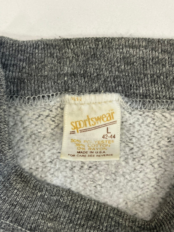 ヴィンテージ vintage 70's 70年代 sportswear ラグラン 半袖 無地スウェット アメリカ製 MADE IN USA スウェット グレー Lサイズ 101MT-5330