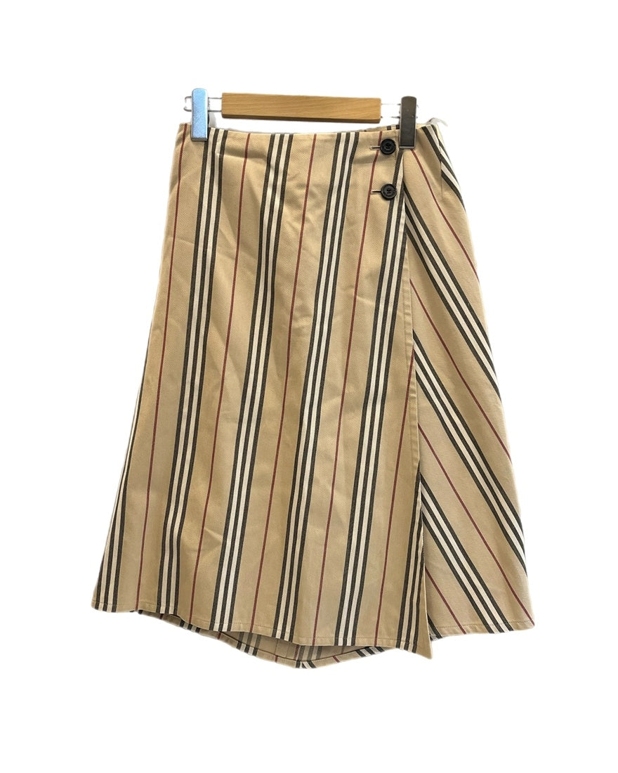 バーバリー Burberry LONDON 巻きスカート ストライプ FXA62-075