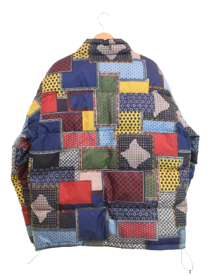 ステューシー STUSSY 19AW Patchwork Puffer Jacket パッチワーク ダウンジャケット ジャケット マルチカラー LLサイズ 103MT-3523
