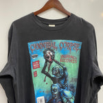 【曜日割引対象外】 ヴィンテージ vintage Cannibal Corpse 15 Year Killing Spree 2003 バンド ロンT ブラック Lサイズ 201MT-3921 VB