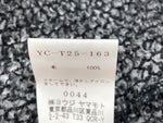 ワイズ Y's ヨウジヤマモト Yohji Yamamoto ドレープ フィッシュ ネット ニット セーター ボレロ ウール 膝丈 モード 日本製 チャコール GRAY 灰色 YC-T25-163 カーディガン グレー SIZE2 104LT-227
