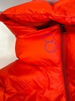 ピレネックス Pyrenex MARGAUX Down Jacket マルゴー ジップアップダウンジャケット ダウンコート  朱色系 ビビッドカラー フード付き HWM001 ジャケット サイズ36 101LT-152