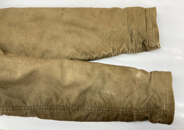 ミリタリー Military 40s 40年代 N-1 デッキジャケット アルパカ コの字留め ステンシル Vintage ヴィンテージ US NAVY アメリカ軍  サイズ 36 ジャケット ワンポイント カーキ 104MT-1101