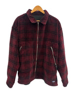 パタゴニア PATAGONIA 98年製 90s 90's USA製 ultra plush over shirt ウルトラプラッシュオーバーシャツ フリースジャケット チェック柄 XL ジャケット レッド 101MT-4804