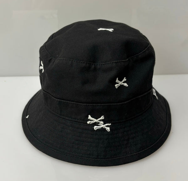 【中古】ダブルタップス W)taps  バケット 02 / ハット / コットン. オックスフォード. テキスタイル "ブラック"  BUCKET 02 / HAT / COTTON. OXFORD. TEXTILE "Black" 帽子 メンズ帽子 ハット ブラック Lサイズ 201goods-524