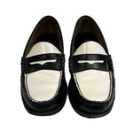 ジーエイチバス G.H.BASS Weejuns LARSON ラーソン ツートンカラー コイン ローファー 白 黒 BA11010H 001 メンズ靴 ローファー ブラック サイズ42 101sh-2090