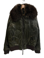 デュベティカ DUVETICA 2way ファー付き ダウンジャケット  U.380.00.F-1001R サイズ48 ジャケット グリーン 101MT-4655