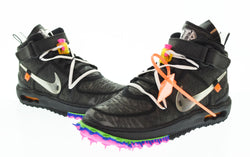 ナイキ NIKE Off-White Air Force 1 Midオフホワイト エアフォース1 ミッドスニーカー 黒 DO6290-001 メンズ靴 スニーカー ブラック 27.5cm 103S-1067