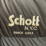 ショット SCHOTT ハイブリッド ダウンジャケット HYBRID DOWN JKT 3102056 ブラック XLサイズ 201MT-4566