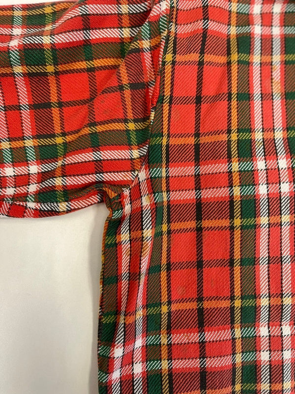 ファイブブラザー FIVE BROTHER 70s～ Vintage ヴィンテージ ネルシャツ チェックシャツ  US古着 赤系 長袖シャツ レッド Mサイズ 101MT-4096