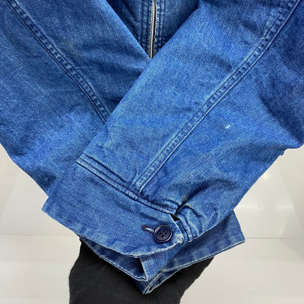 【曜日割引対象外】 ヴィンテージ vintage 70's Sears デニム ジップ ジャケット ジャケット ブルー Lサイズ 201MT-3948 VB