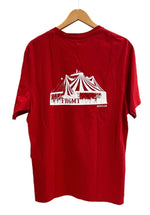 モンクレール MONCLER GENIUS ジーニアス 半袖カットソー 赤 ロゴプリント バックプリント Tシャツ レッド Sサイズ 101MT-4420