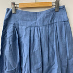 アニエスベー agnes b. ロングスカート リネンスカート 0761UAF9 スカート ブルー 201LB-102
