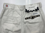 トーガ TOGA ARCHIVES × Dickies ディッキーズ 21AW Flare Pants フレア パンツ ジップフライ ワーク ウエスタン ブーツカット メタル スタッズ 白 ロゴ TC12-FF510 ボトムスその他 ホワイト サイズ 44 104MB-166