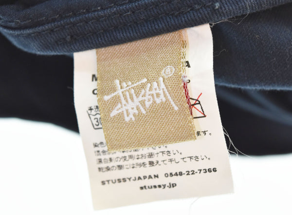 ステューシー  STUSSY 刺繍 ロゴ ジップアップ ワークジャケット ブルゾン ネイビー ジャケット ネイビー Mサイズ 103MT-1782