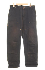 カーハート Carhartt ダブルニーワークパンツ ペインターパンツ B136 デニム ブラック 32 103MB-696