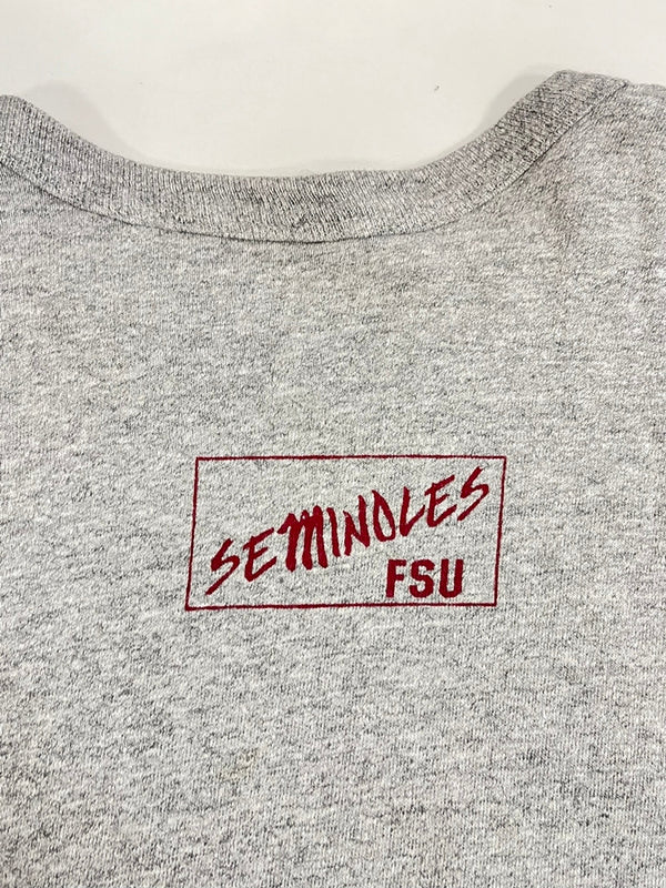 チャンピオン Champion 80s～ ヴィンテージ Vintage トリコタグ リバースウィーブ REVERSE WEAVE US古着 カレッジプリント FSU   XXL Tシャツ グレー 3Lサイズ 101MT-4525