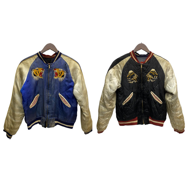 【曜日割引対象外】 ヴィンテージ vintage 50's スカジャン Souvenir Jacket YKK ジャケット ブラック 201MT-3592 VB