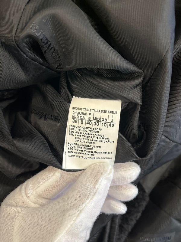 マックスマーラ Max Mara アルパカウールコート スーリベルテッドコート 黒 60161979 コート ブラック 42 101LT-192