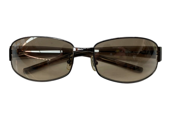 レイバン Ray-Ban SUNGLASSES サングラス メタルフレーム アイウェア 眼鏡 茶 RB3278 眼鏡・サングラス サングラス ロゴ ブラウン 104G-48