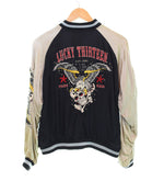 ラッキーサーティーン LUCKY13 スカル リバーシブル スカジャン SKULL Souvenir Jacket Reversible サイコロ ダイス lucky thirteen ジャケット ブラック Sサイズ 103MT-2573