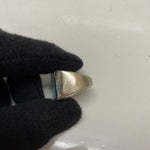 【中古】ハイドアンドシーク HIDE AND SEEK ターコイズリング スクエア 16号 メンズジュエリー・アクセサリー 指輪・リング シルバー 201goods-812