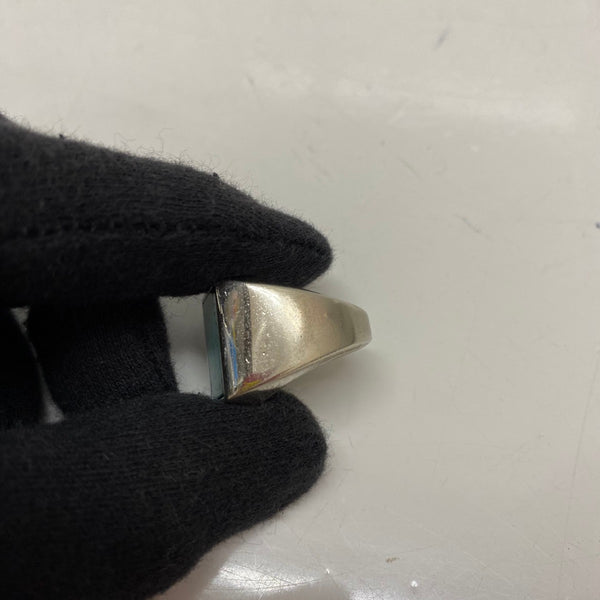 【中古】ハイドアンドシーク HIDE AND SEEK ターコイズリング スクエア 16号 メンズジュエリー・アクセサリー 指輪・リング シルバー 201goods-812