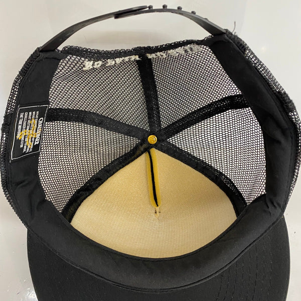 【中古】チャレンジャー CHALLENGER ロゴ メッシュキャップ 帽子 メンズ帽子 キャップ ブラック 201goods-823