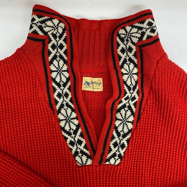 【曜日割引対象外】 グルービンハイ The GROOVIN HIGH ニット セーター レッド 2XLサイズ 201MT-4644 VB