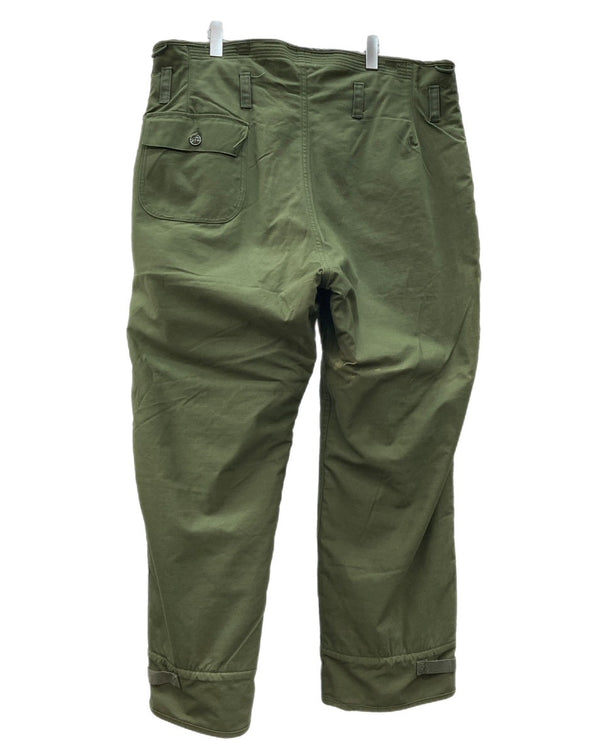 ミリタリー Military 70's 70年代 Vintage ヴィンテージ U.S.NAVY A-2 デッキパンツ  アメリカ軍 海軍 緑 無地 DLA100-78-C-1015 ボトムスその他 カーキ 104MB-120