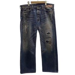 【曜日割引対象外】 リーバイス Levi's Levi’s Vintage Clothing LVC 501XX ローライズウォーンハードカスタマイズド 55年 55501 デニム ブルー W36サイズ 201MB-852 VB