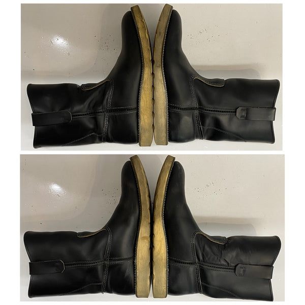 【曜日割引対象外】 レッドウィング RED WING 90's 97年製 茶芯 7E 箱付き 8169 メンズ靴 ブーツ ペコスタイプ ブラック 25.5cmサイズ 201-shoes1556 VB