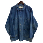 【曜日割引対象外】 US古着 80’s 80s 80年代 デニムカバーオール ジャケット ブルー 201MT-3578 VB