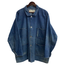 【曜日割引対象外】 US古着 80’s 80s 80年代 デニムカバーオール ジャケット ブルー 201MT-3578 VB