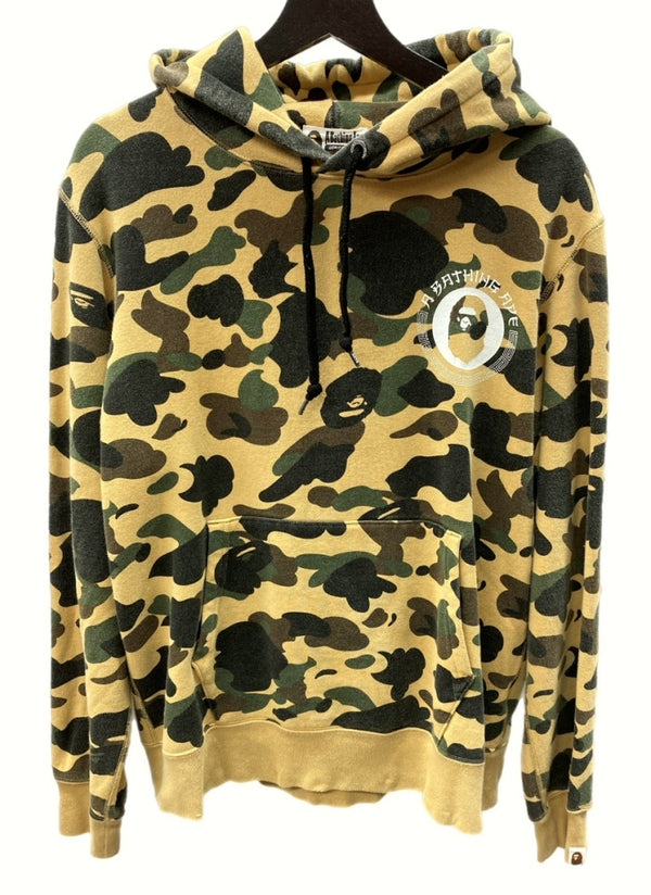 アベイシングエイプ A BATHING APE ベイプ 1st Camo Kanji Pullover Hoodie ファースト カモ プルオーバー フーディ パーカー 001PPF801001X パーカ プリント ベージュ Lサイズ 104MT-596