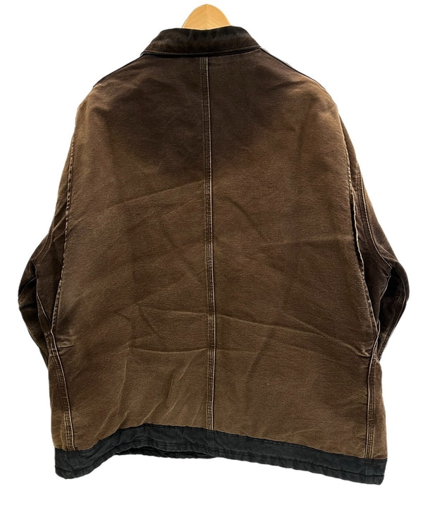 カーハート Carhartt FRライン フレームレジスタント トラディショナルコート ダックワークジャケット 茶 ボロ C26 DKB 2XL ジャケット ブラウン 3Lサイズ 101MT-4679