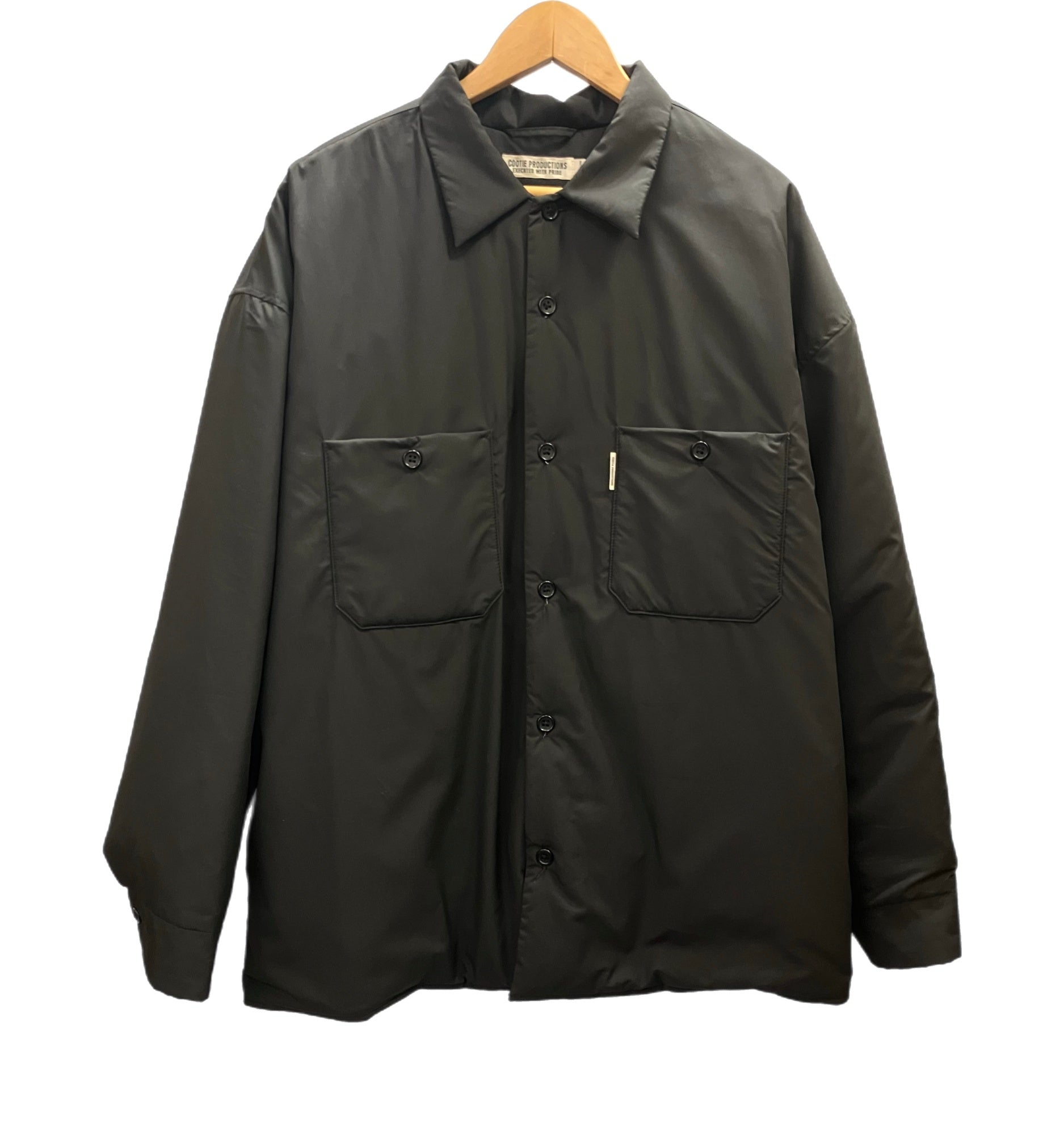 クーティー COOTIE PRODUCTIONS Padded Error Fit Work Shirt Jacket シャツジャケット  CTE-21A212 撥水 シンサレート ジャケット ブラック Mサイズ 101MT-3133