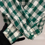 【曜日割引対象外】 ヴィンテージ vintage ~50's McGREGOR USA製 ブロックチェック オープンカラーシャツ 長袖シャツ グリーン Mサイズ 201MT-4369 VB