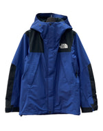 ザノースフェイス THE NORTH FACE MOUNTAIN JACKET マウンテン ジャケット GORE-TEX ダブルジップ アウトドア アウター 青 黒 NP61800 ジャケット ロゴ ブルー Sサイズ 104MT-2001