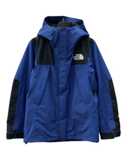 ザノースフェイス THE NORTH FACE MOUNTAIN JACKET マウンテン ジャケット GORE-TEX ダブルジップ アウトドア アウター 青 黒 NP61800 ジャケット ロゴ ブルー Sサイズ 104MT-2001