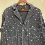 【曜日割引対象外】 キャピタル KAPITAL 3B 総柄 コットンジャケット ジャケット ネイビー XLサイズ 201MT-4236 VB