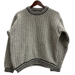 【曜日割引対象外】 エルエルビーン L.L.Bean 80's 90's バーズアイニット セーター ホワイト 201MT-4603 VB