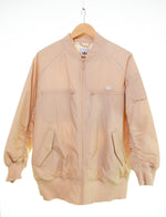 アディダス adidas W BOMBER ロゴ 刺繍 ジャケット HK5232 ジャケット ベージュ LLサイズ 103MT-3121