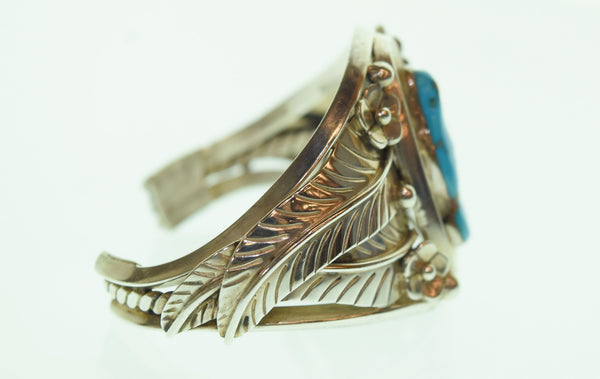 ナバホ NAVAJO RED GUERRO STERLING バングル ブレスレット メンズジュエリー・アクセサリー バングル シルバー 103G-192