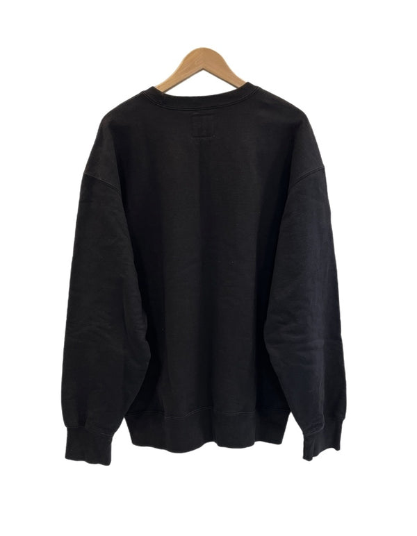 シュプリーム SUPREME ×yohji yamamoto 21AW CREWNECK ビッグロゴスウェット コラボモデル XL スウェット ブラック 101MT-5020